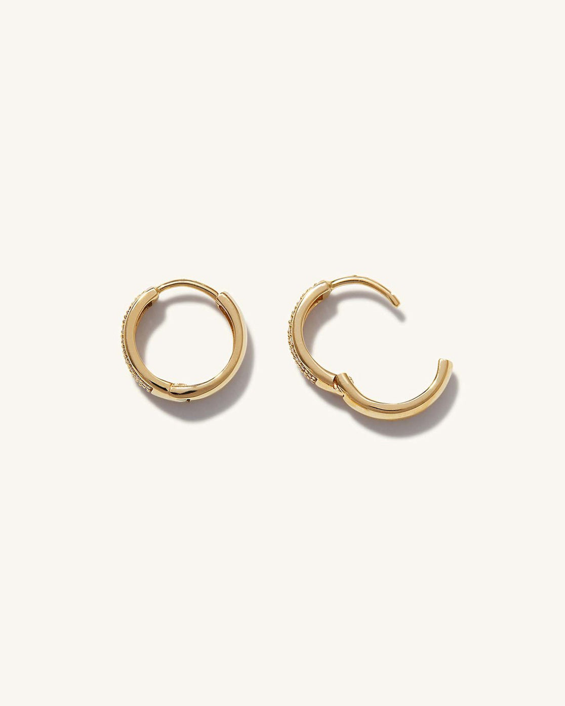 Half Pave Earring