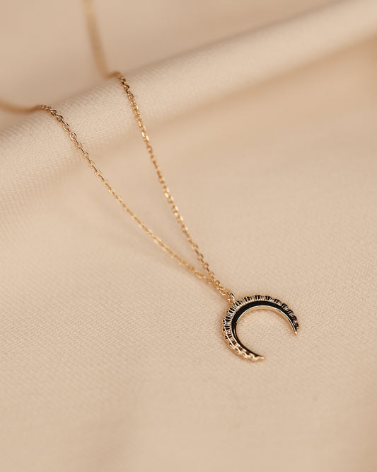 Tennis Link Chain Necklace (Gold)