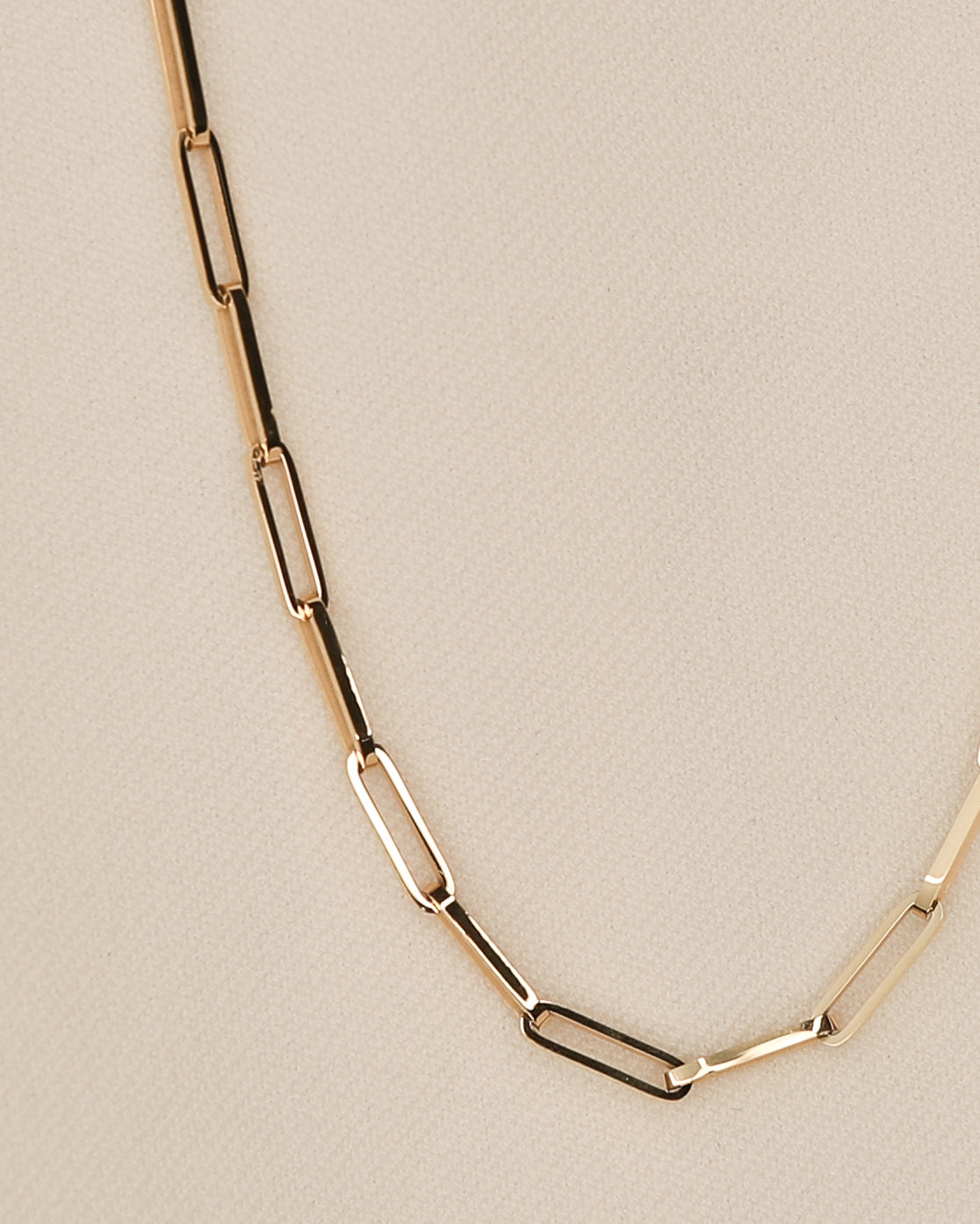 Tennis Link Chain Necklace (Gold)