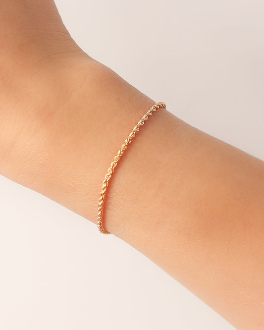 Rope Chain Bracelet 18K