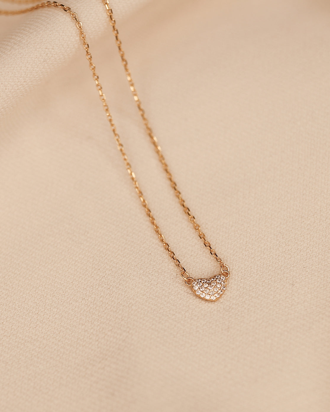 Tennis Link Chain Necklace (Gold)